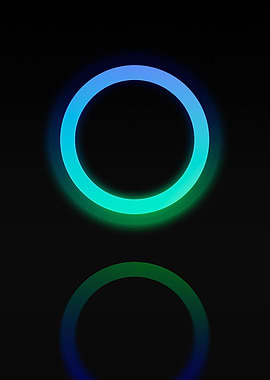 Neon Geometric Glyph Sign