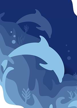 Dolphin in the waterworld