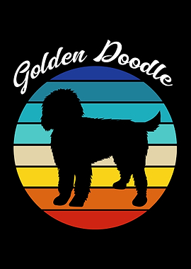 Goldendoodle Retro Dog