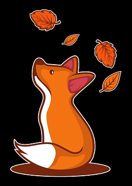 Fox Leaf Nature Autumn Fan