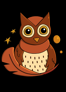Mystical Brown Owl