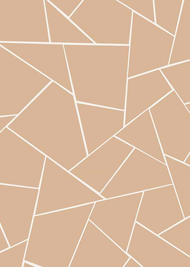 Warm Beige Geometric Glam