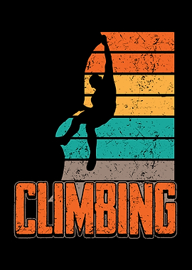 climbing vintage retro