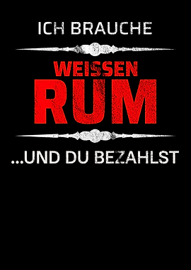 White rum drinking gift