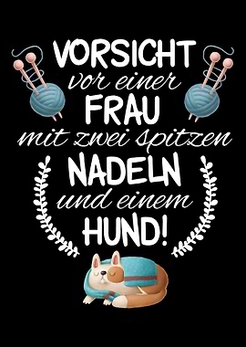 Strickende Frauen