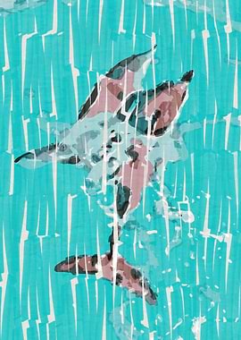 DOLPHINS IN THE OCEAN