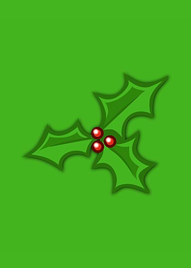 Christmas holly leaf