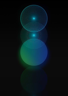 Neon Geometric Glyph Sign