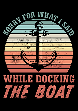 Retro Anchor Boating Gift