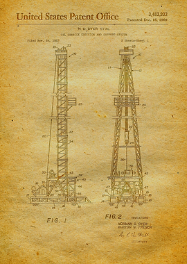 35 Oil Derrick Patent
