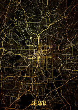 Atlanta gold map