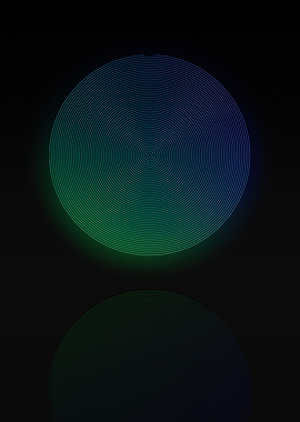 Neon Geometric Glyph Sign