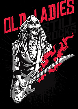 Rock Lady Skeleto Vintage