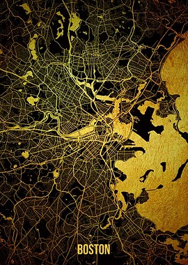 Boston gold map