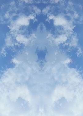 Trippy psychedelic sky