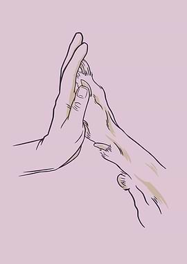 Hand and Dog Paw