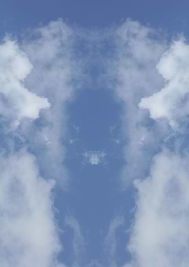 Trippy psychedelic sky