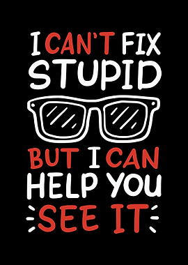 I Cant Fix Stupid But I