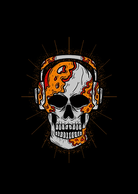 skull head illustration