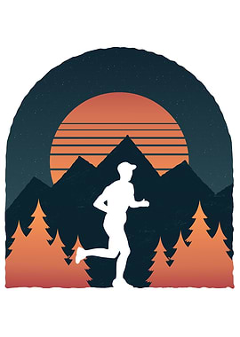 Running Hiking Mountains