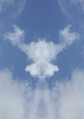 Trippy psychedelic sky