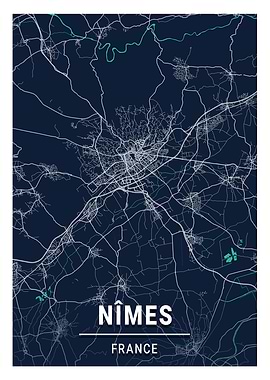 Nmes Blue Dark Color City