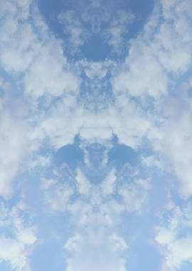 Trippy psychedelic sky