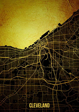 Cleveland gold map