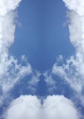 Trippy psychedelic sky