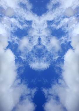 Trippy psychedelic sky