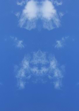 Trippy psychedelic sky