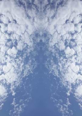 Trippy psychedelic sky