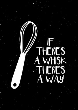 Kitchen Whisk Wall Art