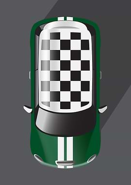 GREEN MINI COOPER