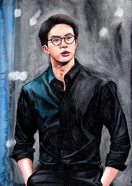Jin BTS portrait