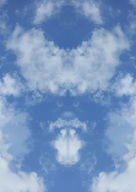 Trippy psychedelic sky