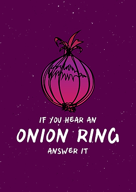 Onion Ring Quote Wall Art