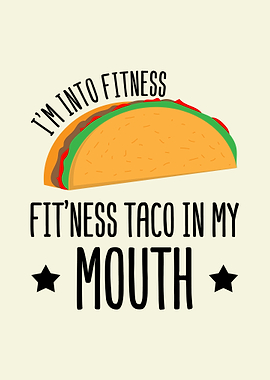 Taco In My Mouth Wall Art