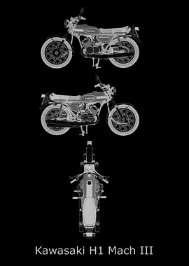 Kawasaki H1 Mach III 1968
