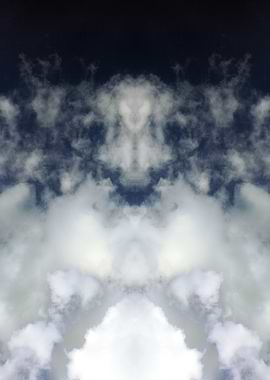 Psychedelic trippy sky