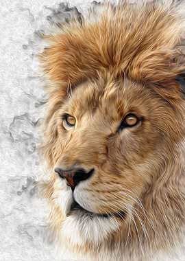 Lion Watercolor