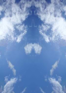 Psychedelic trippy sky