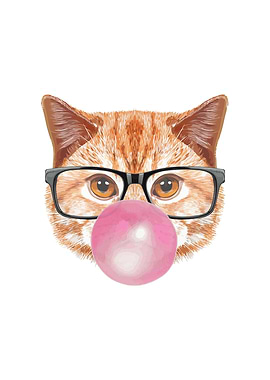 Chewing Gum Cat