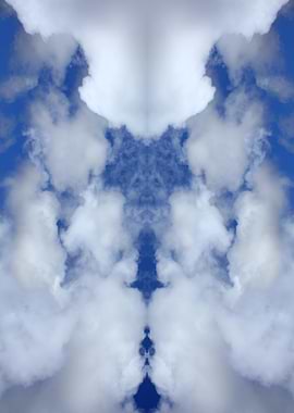 Psychedelic trippy sky