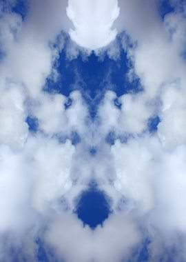 Psychedelic trippy sky