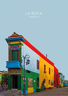 La Boca Argentina Artwork
