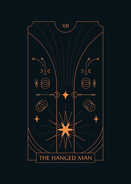 Black Tarot THE HANGED MAN