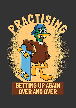 Cool Skater Duck