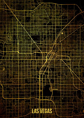 Las Vegas gold map