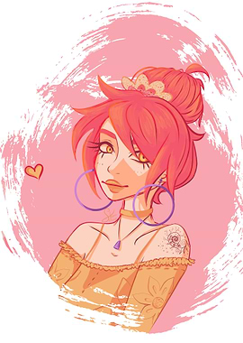 Elemental Fiery Edge Pink